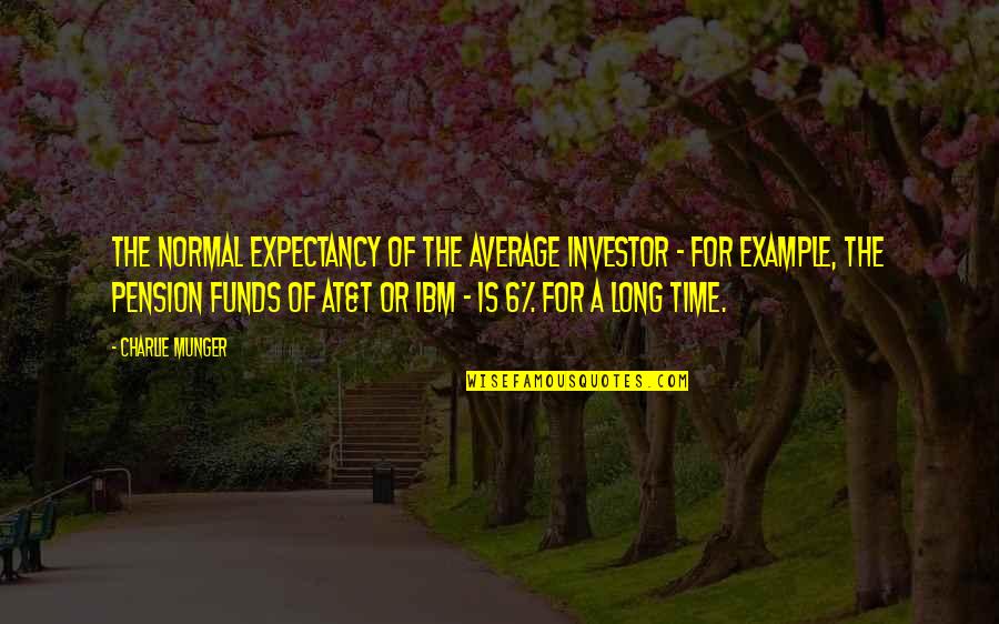 For Example Quotes By Charlie Munger: The normal expectancy of the average investor - For Example Quotes By Charlie Munger: The normal expectancy of the average investor -