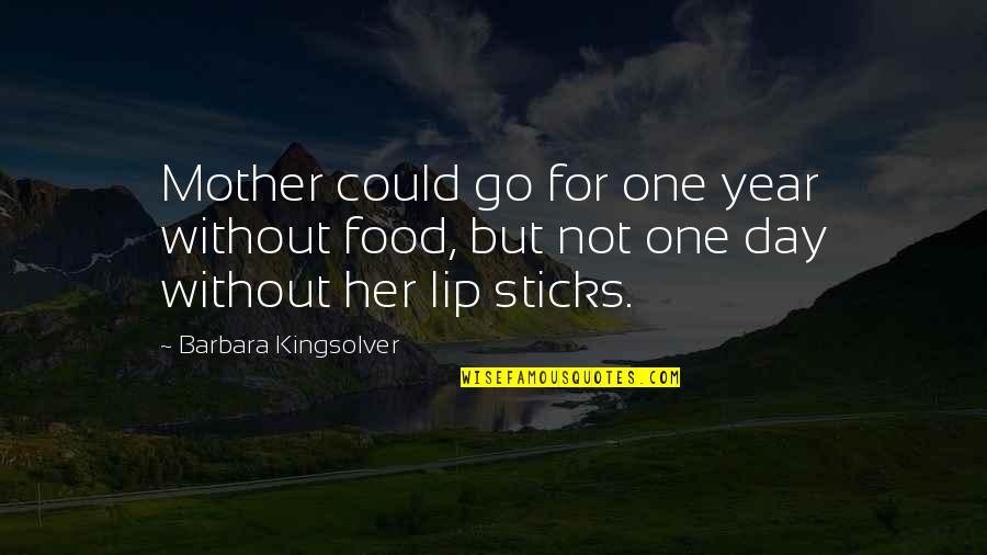 For Mother Quotes By Barbara Kingsolver: Mother could go for one year without food,