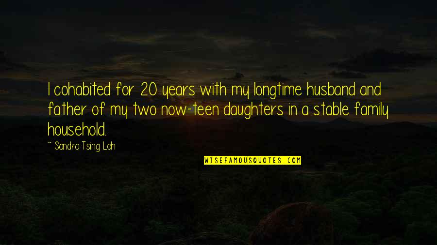 For My Father Quotes By Sandra Tsing Loh: I cohabited for 20 years with my longtime