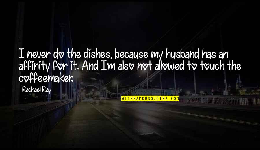 For My Husband Quotes By Rachael Ray: I never do the dishes, because my husband