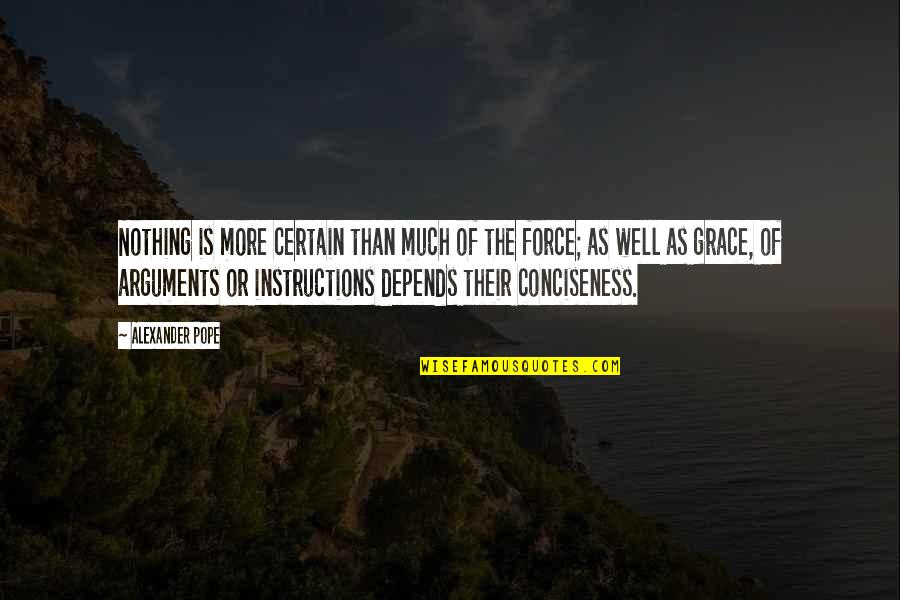 Force Nothing Quotes By Alexander Pope: Nothing is more certain than much of the
