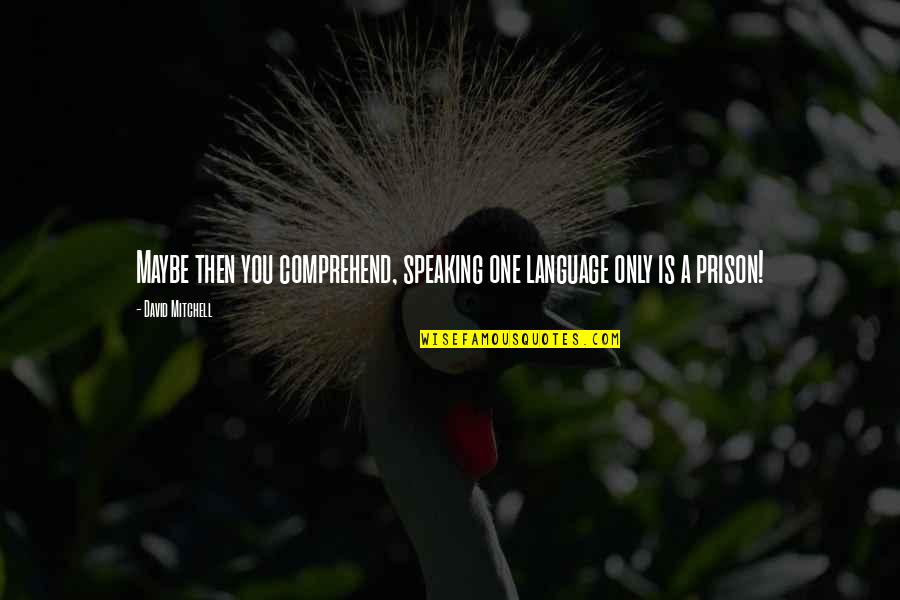 Foreign Language Quotes By David Mitchell: Maybe then you comprehend, speaking one language only