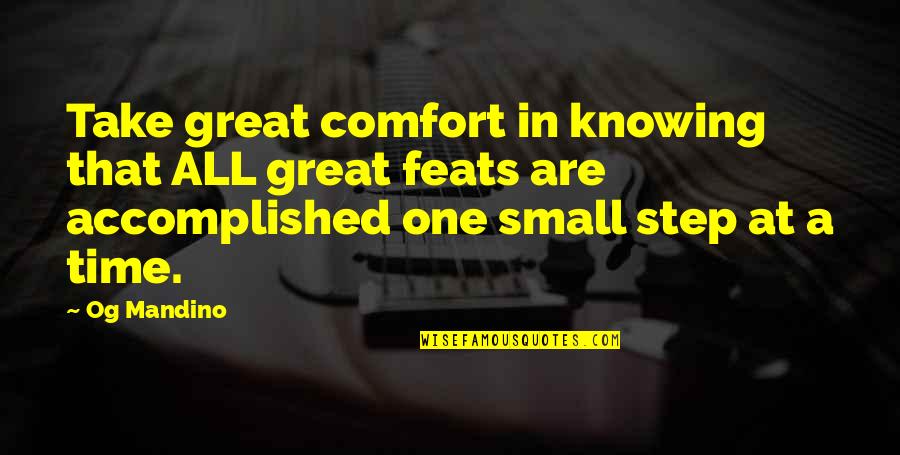 Foremaster Las Vegas Quotes By Og Mandino: Take great comfort in knowing that ALL great Foremaster Las Vegas Quotes By Og Mandino: Take great comfort in knowing that ALL great