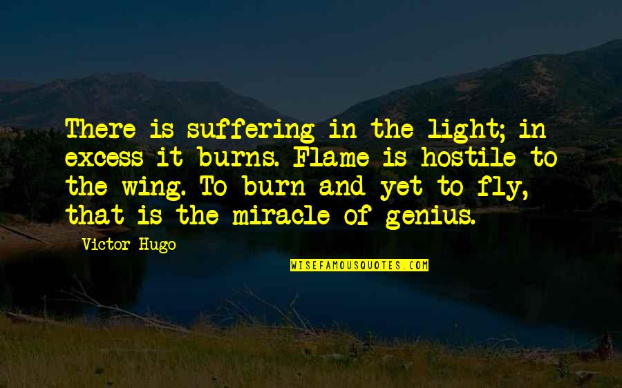 Foresaken Quotes By Victor Hugo: There is suffering in the light; in excess