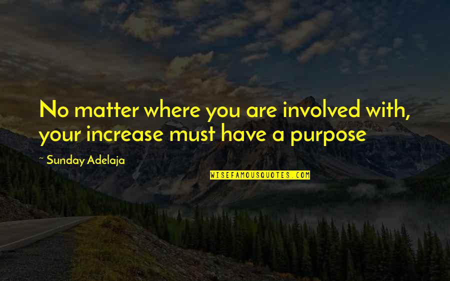 Forestier Sellier Quotes By Sunday Adelaja: No matter where you are involved with, your