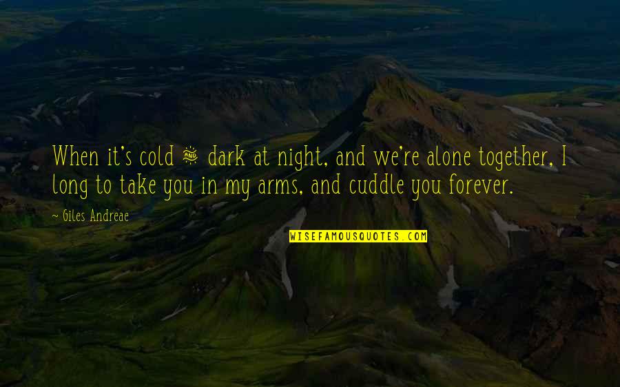 Forever In Your Arms Quotes By Giles Andreae: When it's cold & dark at night, and