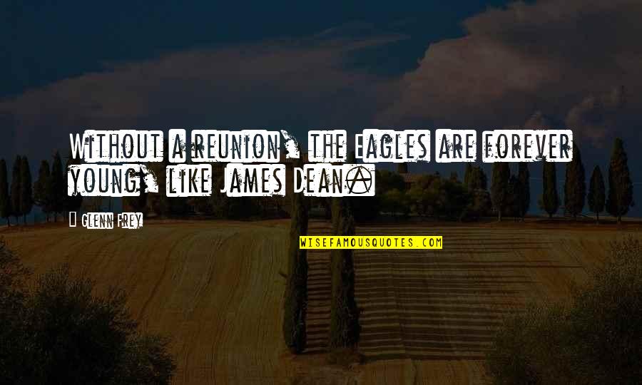Forever Like Quotes By Glenn Frey: Without a reunion, the Eagles are forever young,