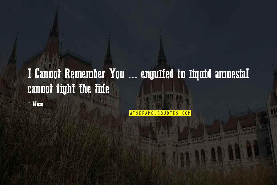 Forget Memories Love Quotes By Muse: I Cannot Remember You ... engulfed in liquid