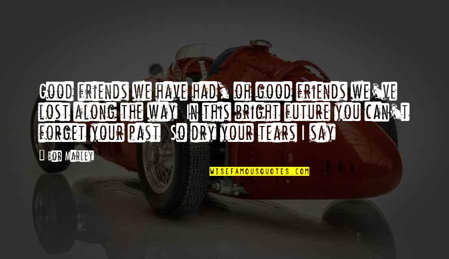 Forget The Past Future Quotes By Bob Marley: Good friends we have had, oh good friends