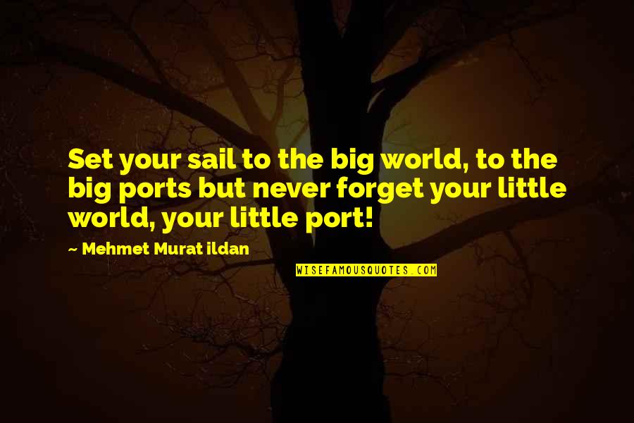 Forget The World Quotes By Mehmet Murat Ildan: Set your sail to the big world, to