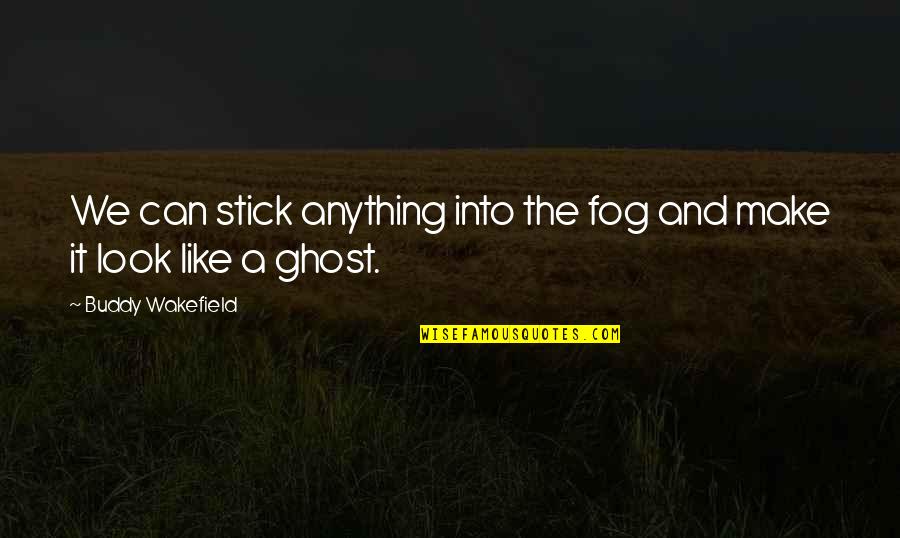 Forgive Yourself First Quotes By Buddy Wakefield: We can stick anything into the fog and