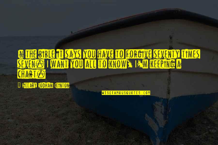 Forgiveness From The Bible Quotes By Hillary Rodham Clinton: In the bible it says you have to
