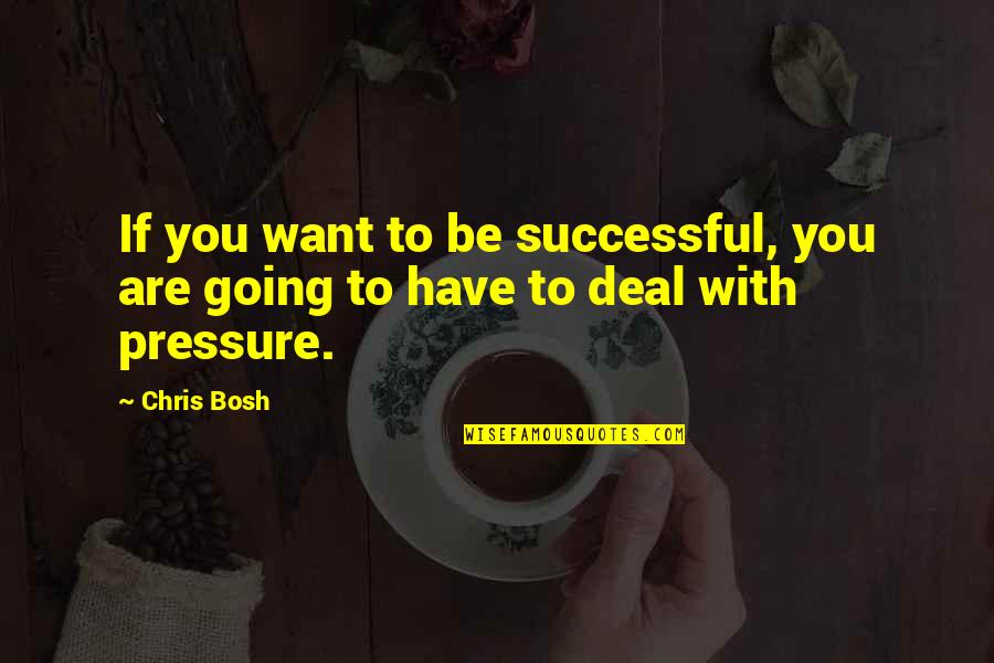 Forgottenness Quotes By Chris Bosh: If you want to be successful, you are