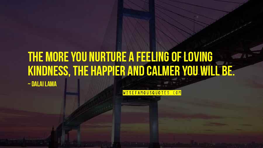 Formador Quotes By Dalai Lama: The more you nurture a feeling of loving