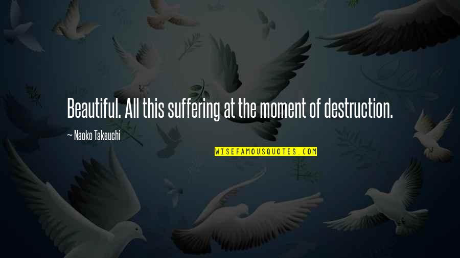 Formentera Island Quotes By Naoko Takeuchi: Beautiful. All this suffering at the moment of