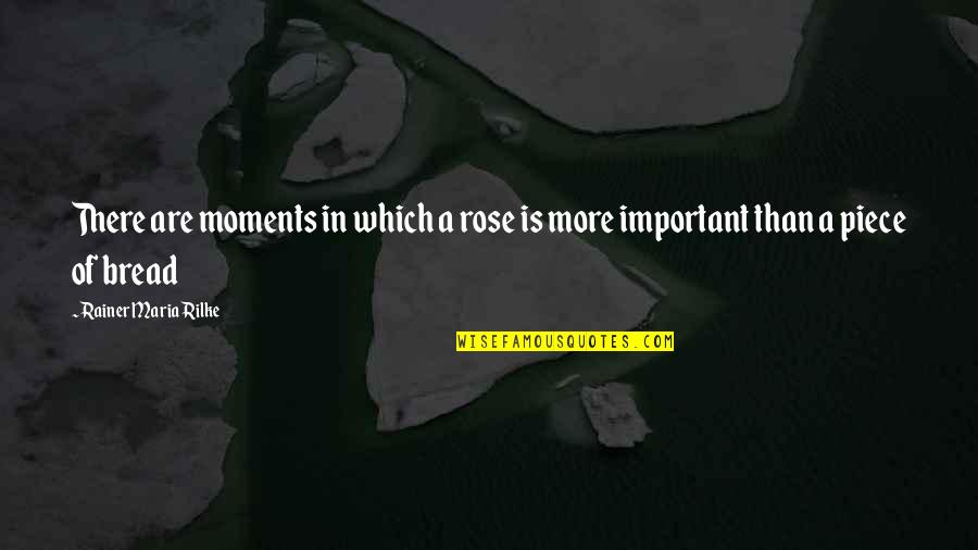 Formouth Quotes By Rainer Maria Rilke: There are moments in which a rose is