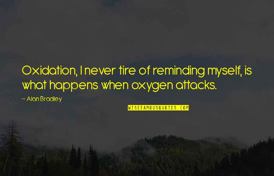 Fornacelle Quotes By Alan Bradley: Oxidation, I never tire of reminding myself, is