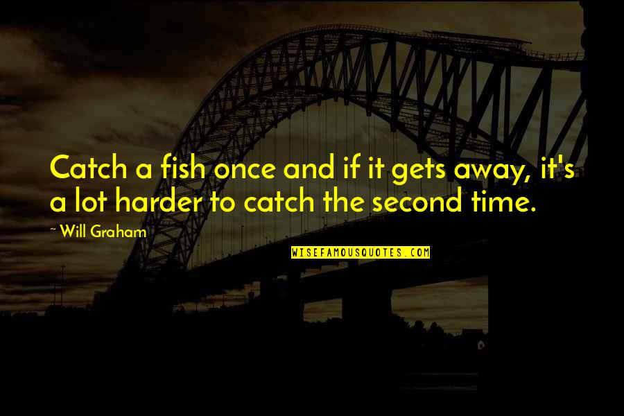 Fornicates Outdoor Quotes By Will Graham: Catch a fish once and if it gets