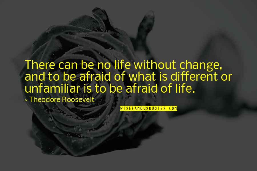 Forwent Quotes By Theodore Roosevelt: There can be no life without change, and