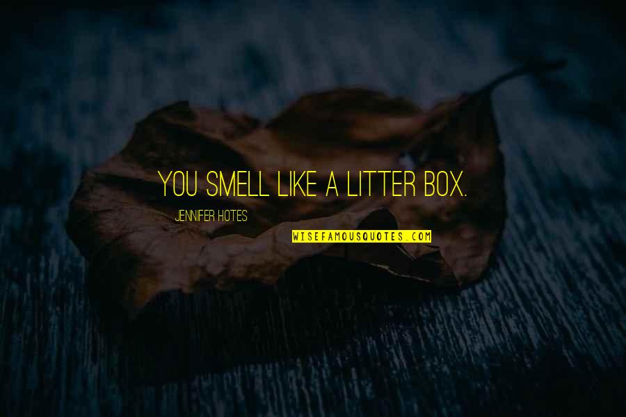 Forza Refurbished Quotes By Jennifer Hotes: You smell like a litter box.