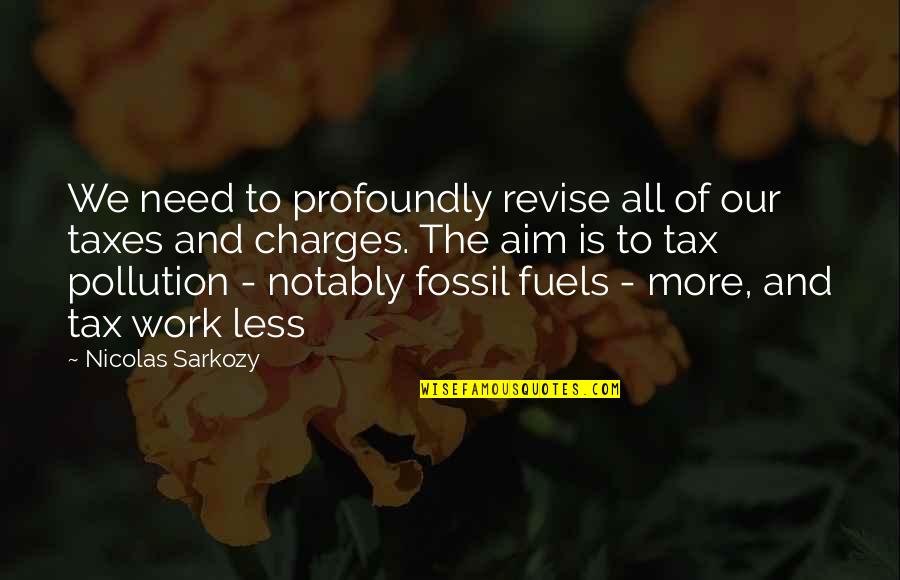 Fossil Quotes By Nicolas Sarkozy: We need to profoundly revise all of our