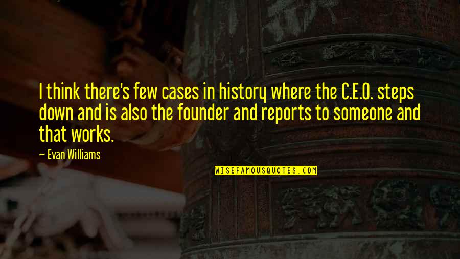 Founder Quotes By Evan Williams: I think there's few cases in history where