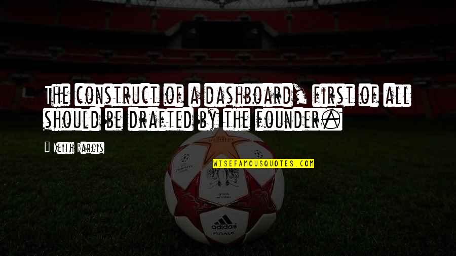 Founder Quotes By Keith Rabois: The construct of a dashboard, first of all