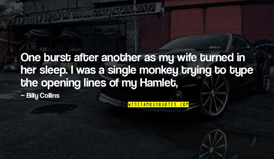 Founding Fathers And God Quotes By Billy Collins: One burst after another as my wife turned Founding Fathers And God Quotes By Billy Collins: One burst after another as my wife turned