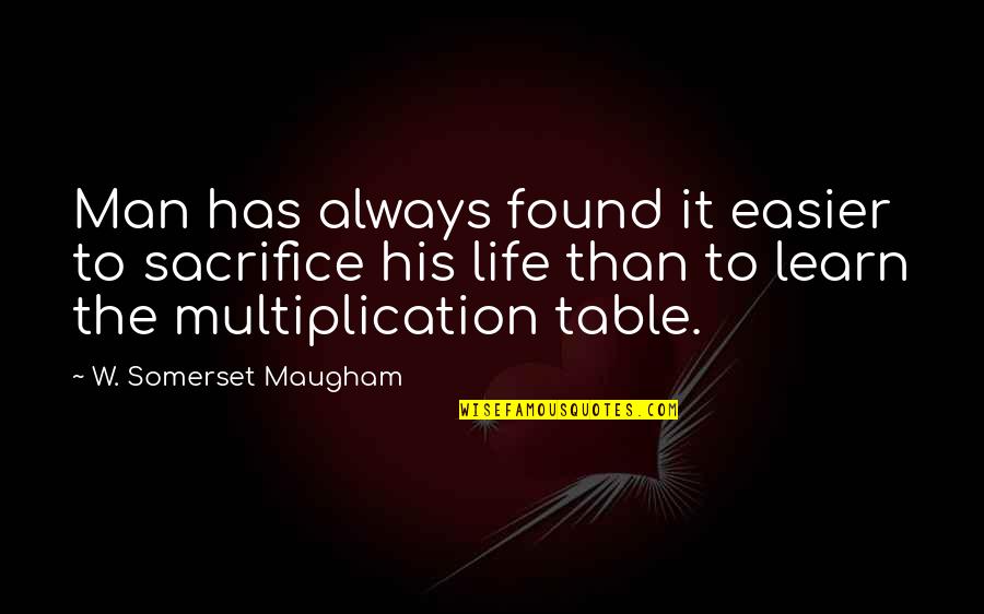 Found'st Quotes By W. Somerset Maugham: Man has always found it easier to sacrifice Found'st Quotes By W. Somerset Maugham: Man has always found it easier to sacrifice