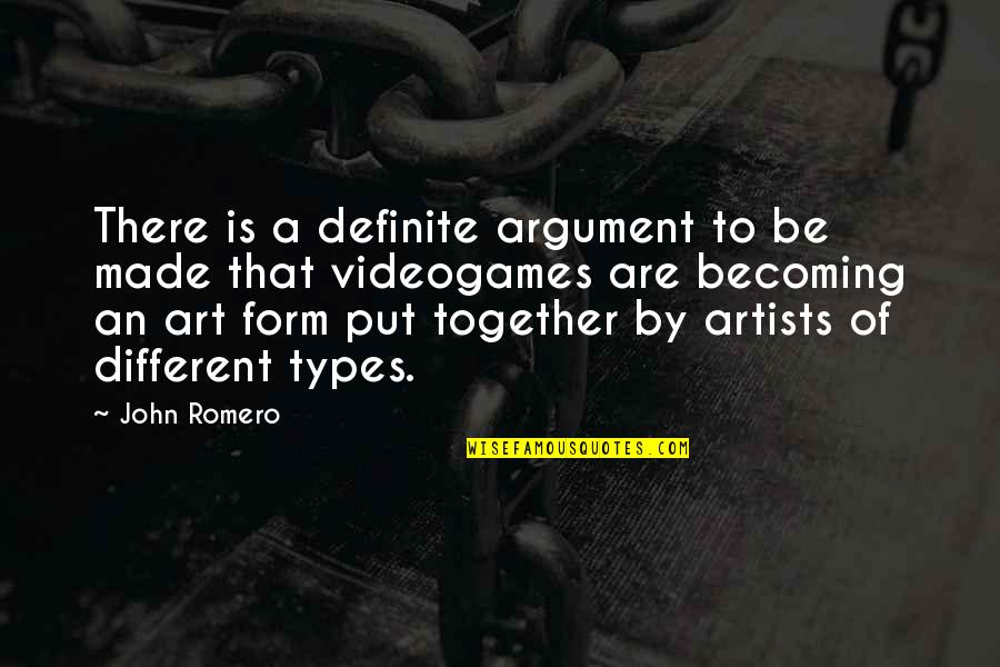 Four Line Friendship Quotes By John Romero: There is a definite argument to be made Four Line Friendship Quotes By John Romero: There is a definite argument to be made