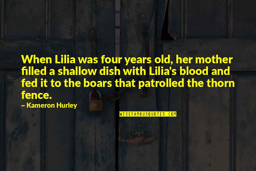 Four Years Old Quotes By Kameron Hurley: When Lilia was four years old, her mother Four Years Old Quotes By Kameron Hurley: When Lilia was four years old, her mother