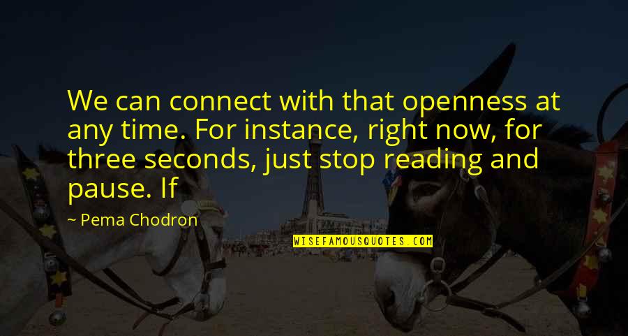 Fourchon Heavy Quotes By Pema Chodron: We can connect with that openness at any