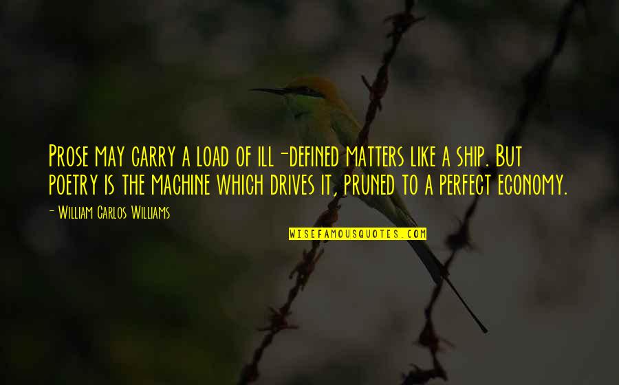 Fr Rob Galea Quotes By William Carlos Williams: Prose may carry a load of ill-defined matters Fr Rob Galea Quotes By William Carlos Williams: Prose may carry a load of ill-defined matters
