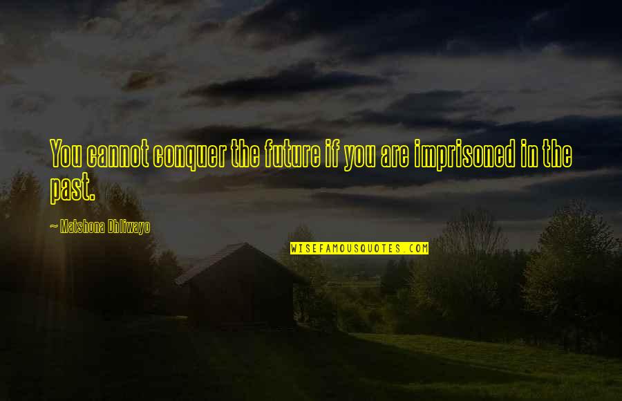 Francesco Baracca Quotes By Matshona Dhliwayo: You cannot conquer the future if you are