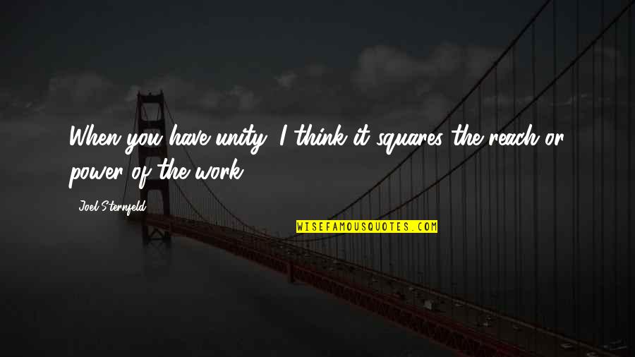 Franelito Quotes By Joel Sternfeld: When you have unity, I think it squares