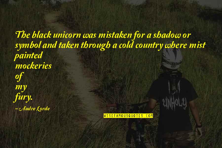 Frankino Foundation Quotes By Audre Lorde: The black unicorn was mistaken for a shadow