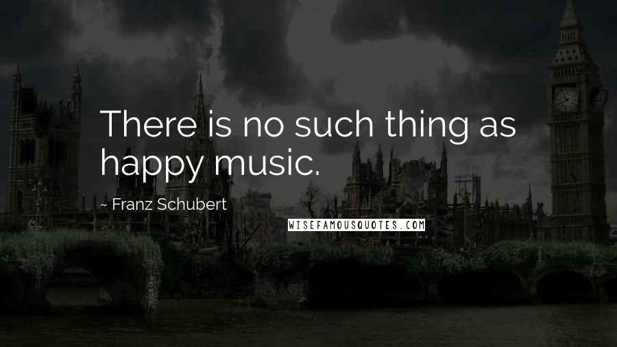 Franz Schubert quotes: There is no such thing as happy music.