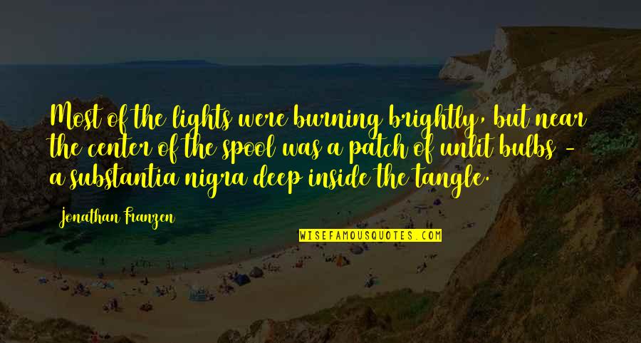 Franzen Quotes By Jonathan Franzen: Most of the lights were burning brightly, but Franzen Quotes By Jonathan Franzen: Most of the lights were burning brightly, but