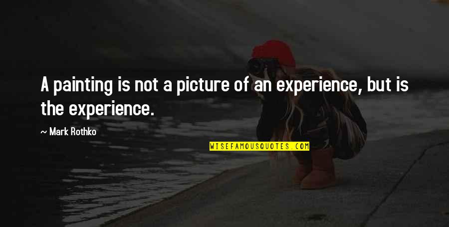Franzese Family Quotes By Mark Rothko: A painting is not a picture of an