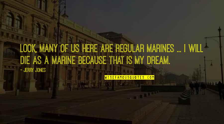 Franziska Van Quotes By Jerry Jones: Look, many of us here are regular marines Franziska Van Quotes By Jerry Jones: Look, many of us here are regular marines