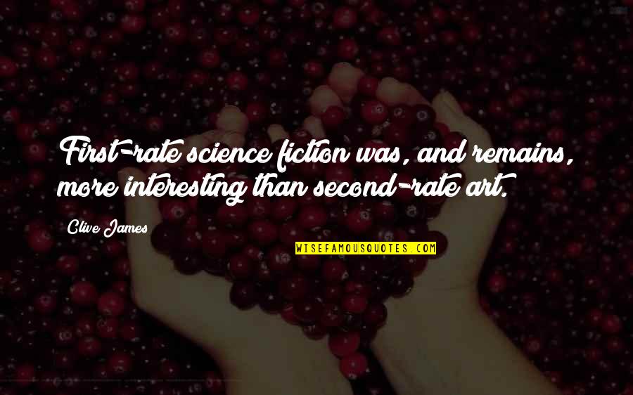 Frasco De Alabastro Quotes By Clive James: First-rate science fiction was, and remains, more interesting