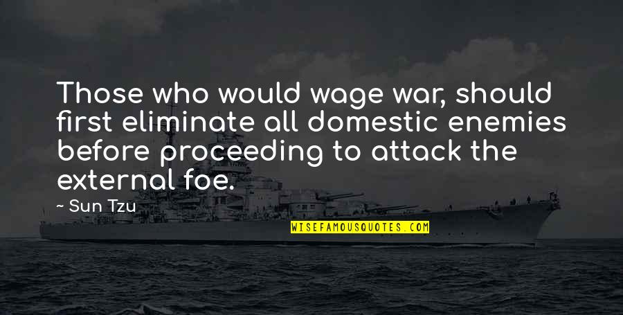 Frascone Hansen Quotes By Sun Tzu: Those who would wage war, should first eliminate Frascone Hansen Quotes By Sun Tzu: Those who would wage war, should first eliminate