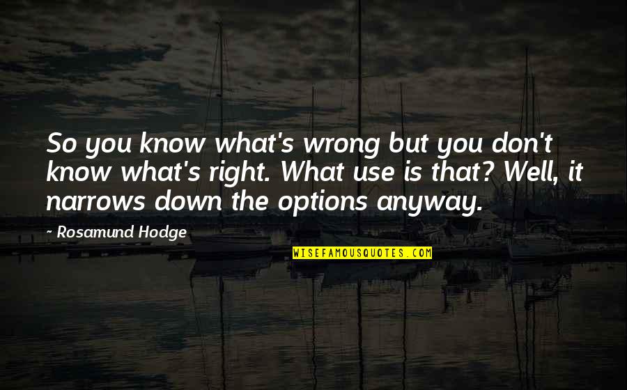 Frasheri I Bardhe Quotes By Rosamund Hodge: So you know what's wrong but you don't Frasheri I Bardhe Quotes By Rosamund Hodge: So you know what's wrong but you don't
