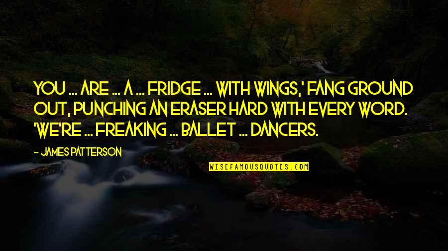 Freaking Out Quotes By James Patterson: You ... are ... a ... fridge ...