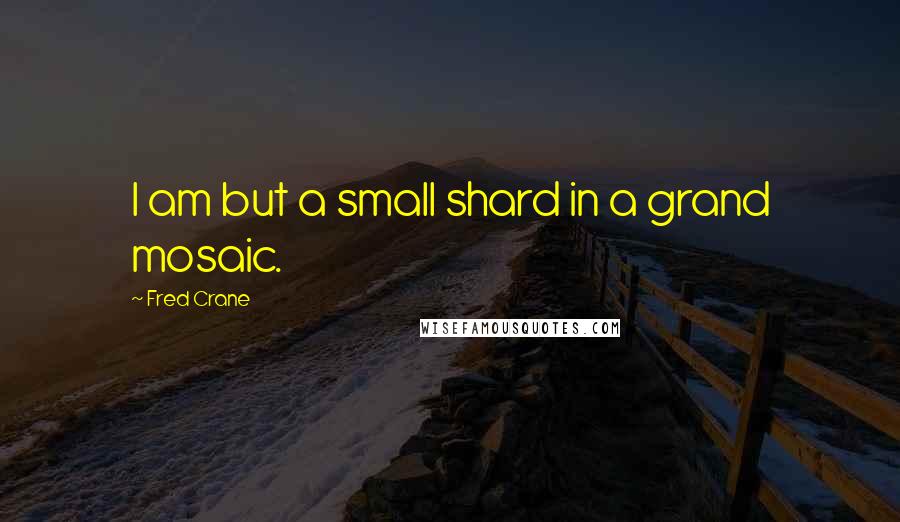 Fred Crane quotes: I am but a small shard in a grand mosaic.