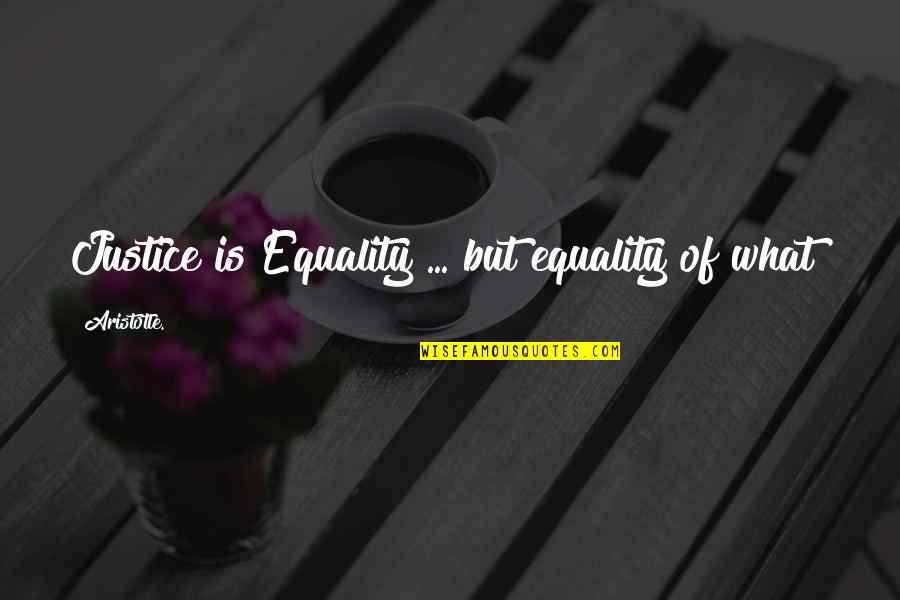Fred Meijer Quotes By Aristotle.: Justice is Equality ... but equality of what? Fred Meijer Quotes By Aristotle.: Justice is Equality ... but equality of what?