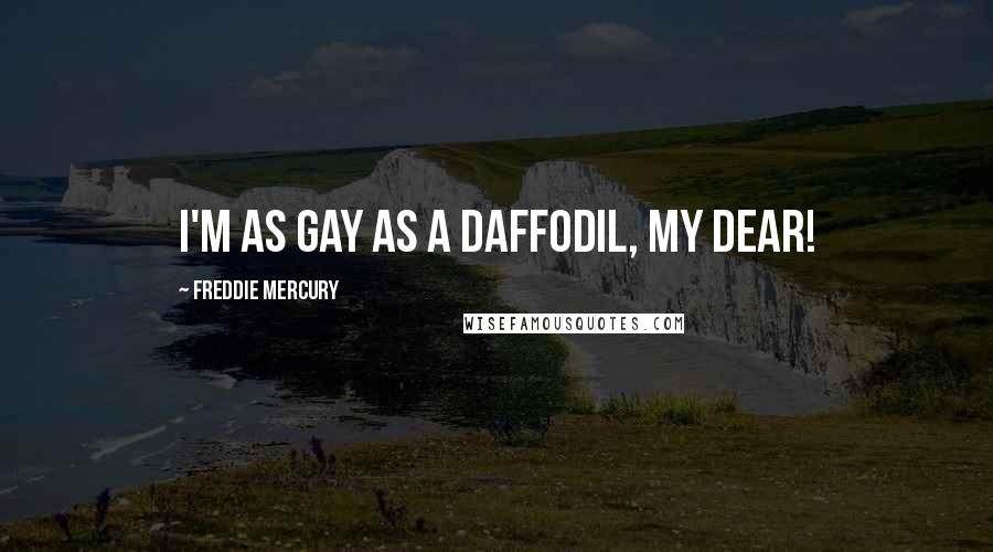 Freddie Mercury quotes: I'm as gay as a daffodil, my dear!