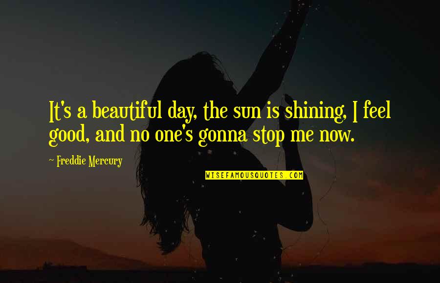 Freddie's Quotes By Freddie Mercury: It's a beautiful day, the sun is shining,