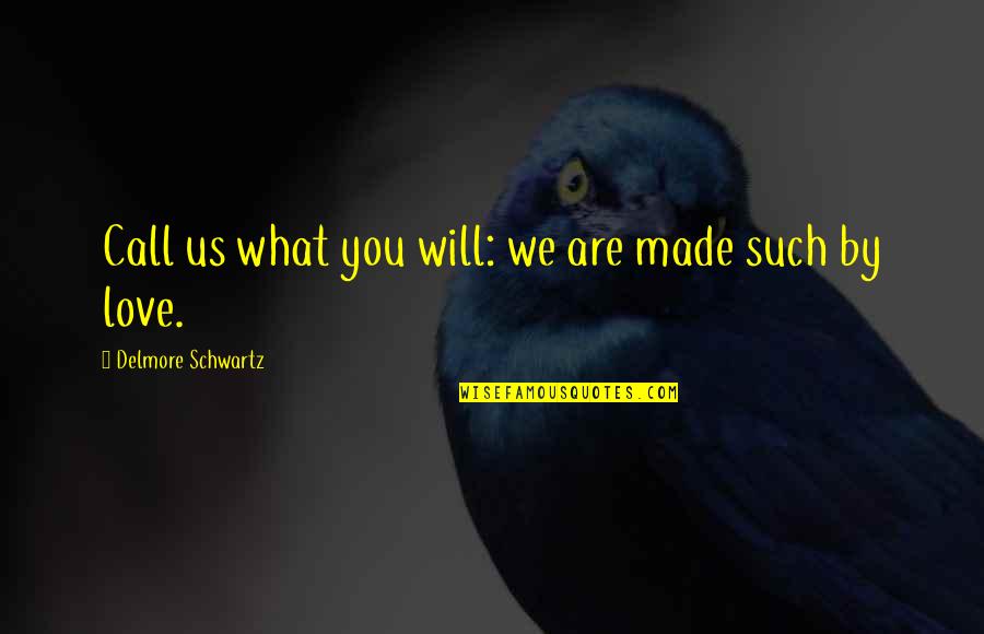 Frederick Iii Quotes By Delmore Schwartz: Call us what you will: we are made