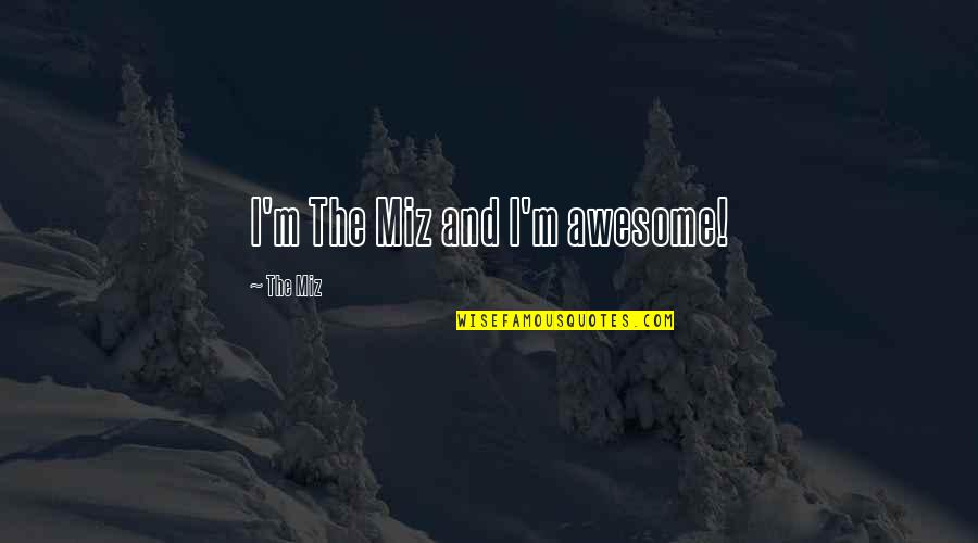 Fredheim Skole Quotes By The Miz: I'm The Miz and I'm awesome!